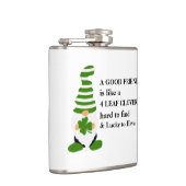 Ein guter Freund und Vierblättriges Kleeblatt Flachmann (Rechts)