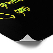 EIN GUTER FRIEDEN HÄNGT ZUSAMMEN MIT DER LIEBE, DA POSTER (Ecke)