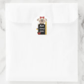 Ein+ guter Job! - Niedliches Schaf Runder Aufkleber (Tasche)