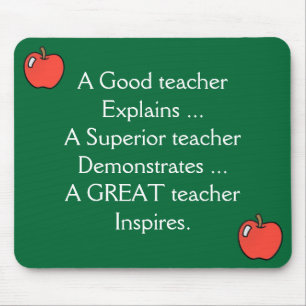 Ein guter Lehrer erklärt Mousepad