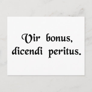 Ein guter Mann, der gelernt hat zu sprechen. Postkarte