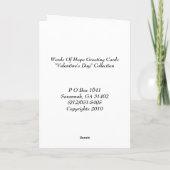 Ein guter Mann Feiertagskarte (Rückseite)