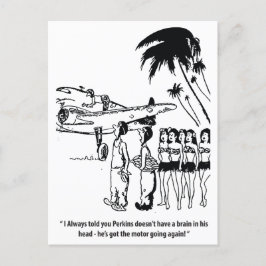 Ein guter Mechaniker, lustig, Vintag Postkarte