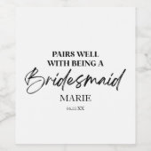 Ein guter Partner, der ein überragender Vorschlag  Weinetikett (Einzelnes Label)