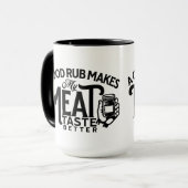 Ein guter Rub macht meinen Fleischgeschmack besser Tasse (Vorderseite Links)