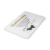 Ein guter, schweißiger Kopf und ein gutes, schweiß Badematte (Schrägansicht)