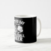 Ein guter Tag beginnt mit Pickleball & Bierfreude Kaffeetasse (VorderseiteRechts)