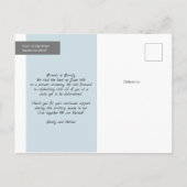 Ein guter Tag für das Foto Ankündigungspostkarte (Rückseite)