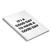 Ein guter Tag steht bevor | Beweggründe Notizblock (Rechte Seite)