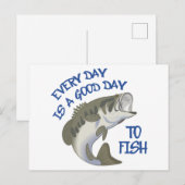 Ein guter Tag zum Fischen Postkarte (Vorne/Hinten)