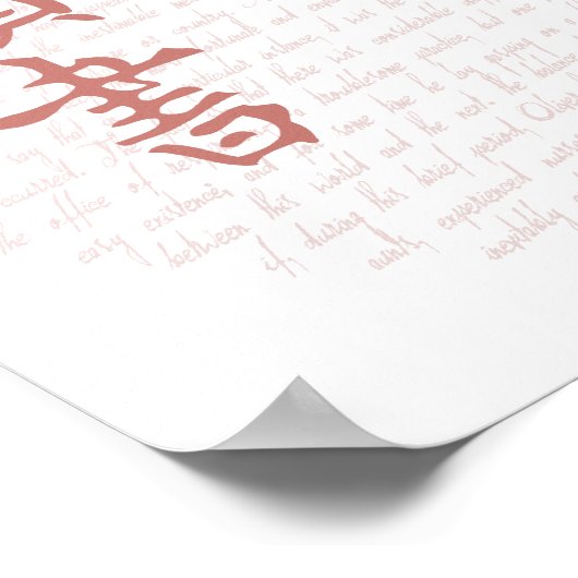 Ein gutes Buchposter Poster (Ecke)