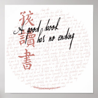 Ein gutes Buchposter Poster
