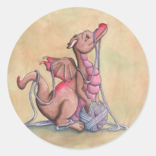 Ein gutes Garn Runder Aufkleber