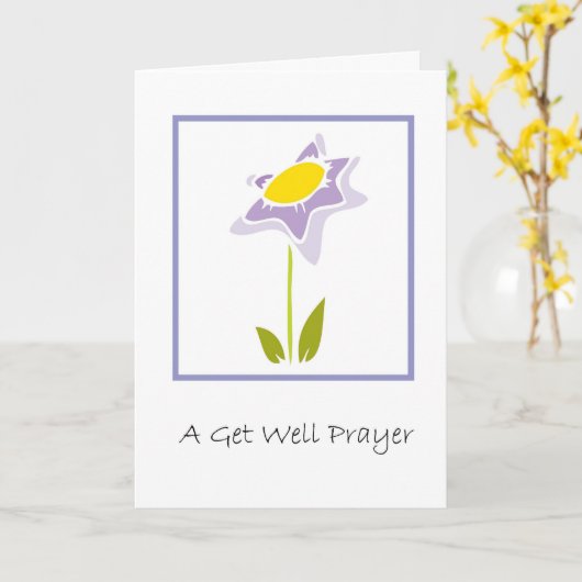 Ein gutes Gebet Karte (Gelbe Blume)