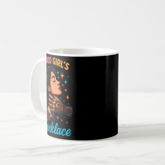 Ein gutes Girl's Lieblings-Zitat Kaffeetasse (Vorderseite Links)