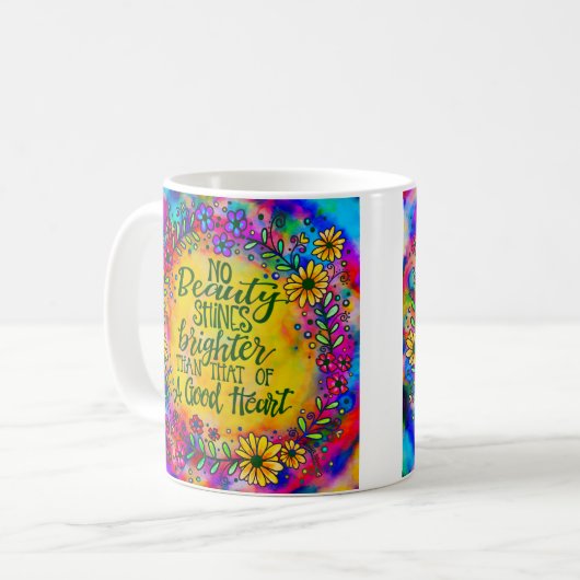 Ein gutes Herz Kaffeetasse (Vorderseite Links)