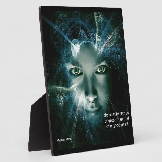 Ein gutes Herz Tabletop Plaque mit Easel Fotoplatte (Seite)