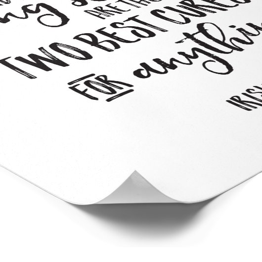 Ein gutes Lachen und ein langer Schlaf sind die be Poster (Ecke)