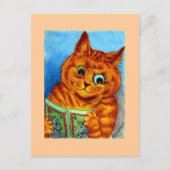 Ein gutes Lied, illustriert von Louis Wain Postkarte (Vorderseite)
