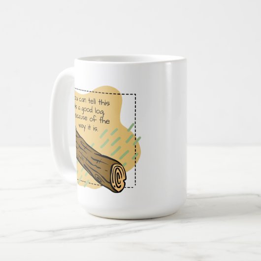 Ein gutes Protokoll Kaffeetasse (Vorderseite Links)