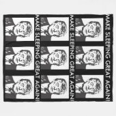 Ein gutes Schlaf wieder Donald Trump Blanket Fleecedecke (Vorderseite (Horizontal))