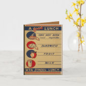 Ein gutes Schulessen Karte (Gelbe Blume)