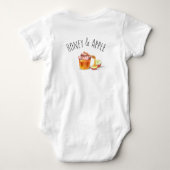 Ein gutes und süßes neues Jahr! Honey & Apple Shan Baby Strampler (Rückseite)