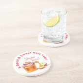 Ein gutes und süßes neues Jahr! Honey & Apple Shan Getränkeuntersetzer (Seite)