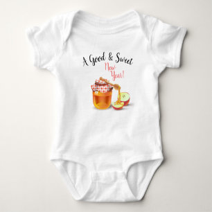 Ein gutes und süßes Neues Jahr! Honig und Apple  Baby Strampler