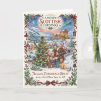 Ein gutes Weihnachten aus Schottland Karte