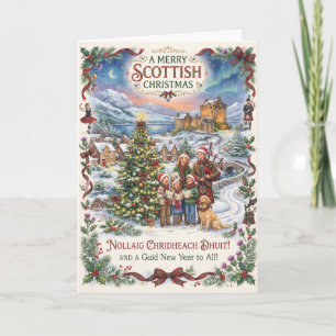 Ein gutes Weihnachten aus Schottland Karte