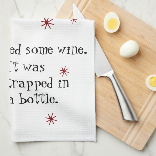 Ein gutes Zitat aus dem Wein mit schwarzer Katze g Geschirrtuch (Viertel Falte)