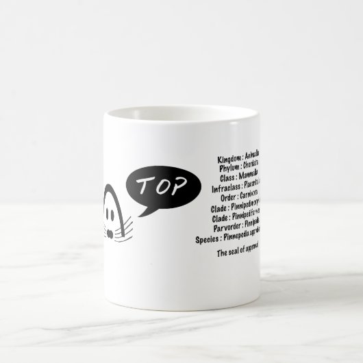 ein Gütesiegel, Pinnepedia- Billigung.  Kaffeetasse (Mittel)