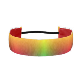 Ein Haarband mit einem lebendigen Regenbogenverlau