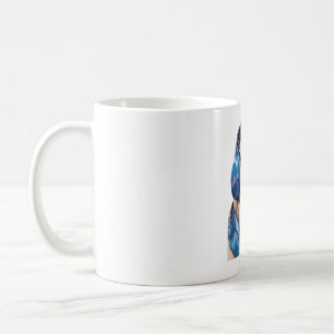 Ein Habu-Hund mit Sonnenbrille und Kopfhörern Kaffeetasse
