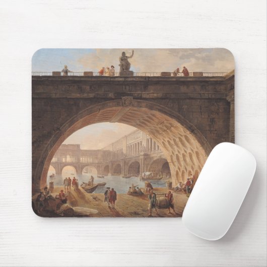 Ein Hafen, c.1760 Mousepad (Mit Mouse)