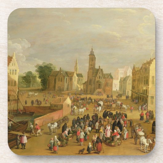 Ein Hafen Getränkeuntersetzer (Vorderseite)