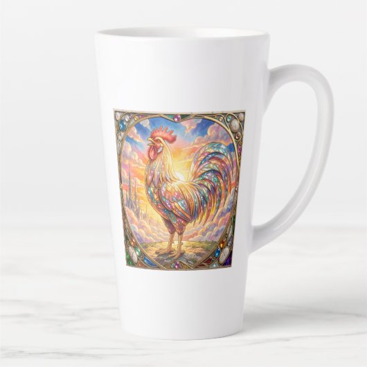 Ein Hahn Latte Mug Milchtasse (Rechts)