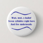 Ein Haiku Button (Vorderseite)