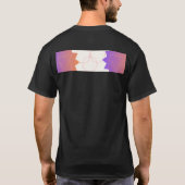 Ein halbärmeliges Herrenhemd mit Design T-Shirt (Rückseite)