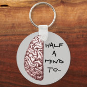 Ein halber Mind-Schlüsselanhänger Schlüsselanhänger (Vorderseite)