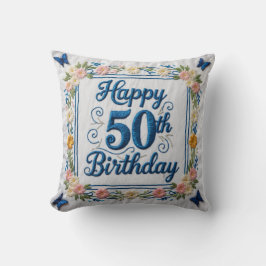 Ein halbes Jahrhundert Erinnerungen: Personalisier Kissen