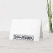 Ein halbes Liter des schwarzen Materials Karte (Rückseite)