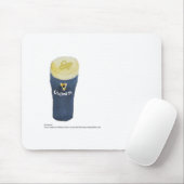 Ein halbes Liter von Guinneß Mousepad (Mit Mouse)