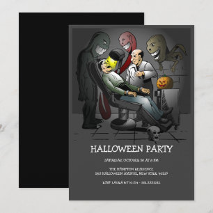 Ein Halloween-Abend bei der Zahnarzteinladung Einladung
