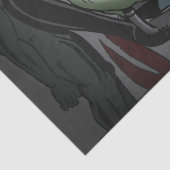 Ein Halloween-Abend beim Zahnarzt Seidenpapier (Detail)