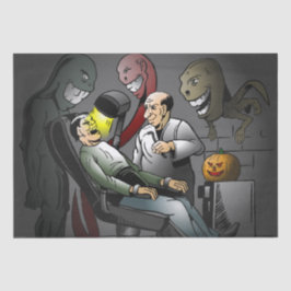 Ein Halloween-Abend beim Zahnarzt Seidenpapier