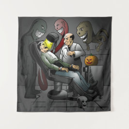 Ein Halloween-Abend beim Zahnarzt Wandteppich