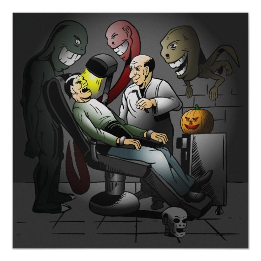Ein Halloween-Abend im Dentist-Poster Poster (Vorderseite)