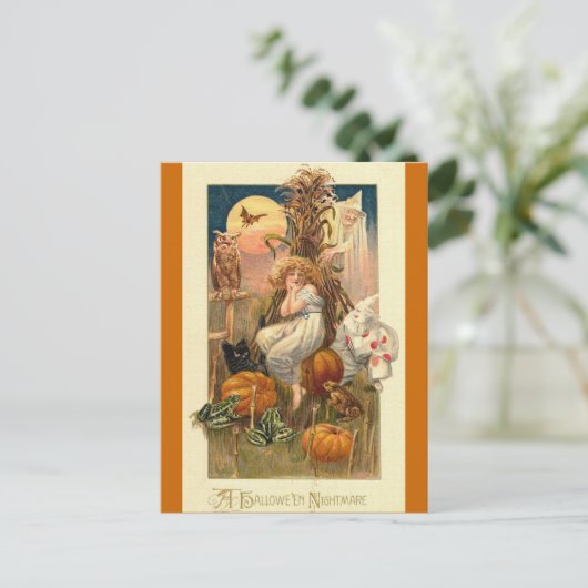 Ein Halloween-Albtraum Postkarte (Stehend Vorderseite)